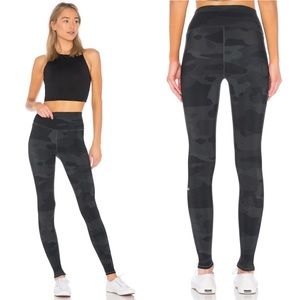 ALO Yoga High-Waist Camo Vapor Legging, Hunter Green, Size Small